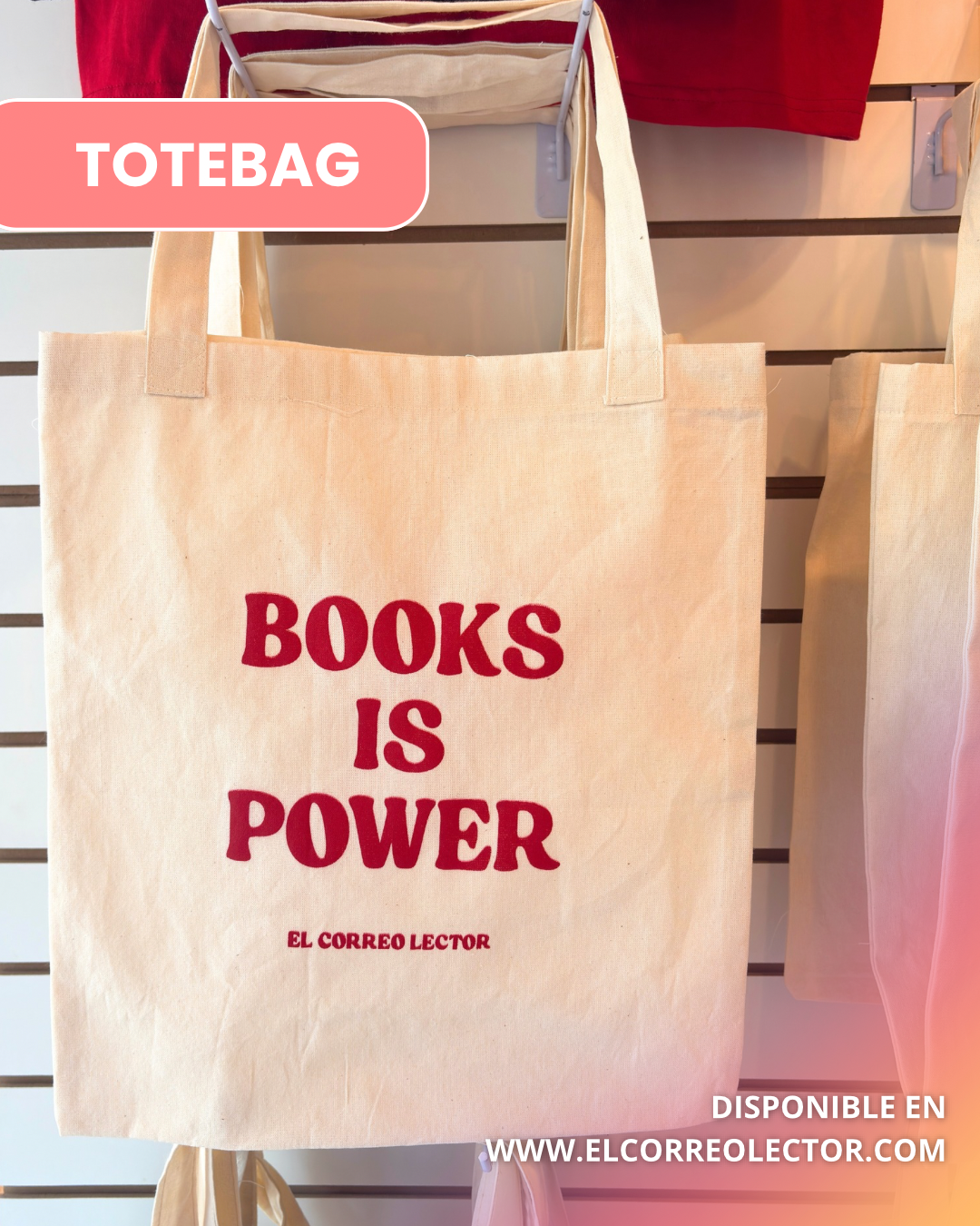TOTEBAG • BOOKS IS POWER